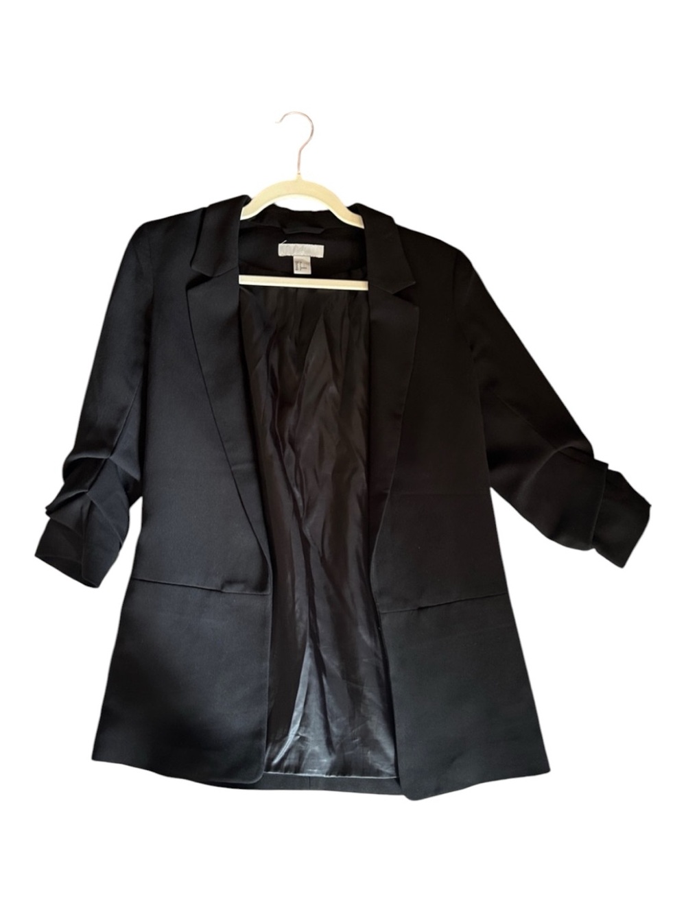 H&M Black Open-Front Blazer Jacket